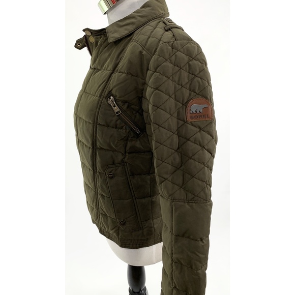 Sorel Women's Puffer Conquest Carly Moto Jacket - Picture 2 of 7
